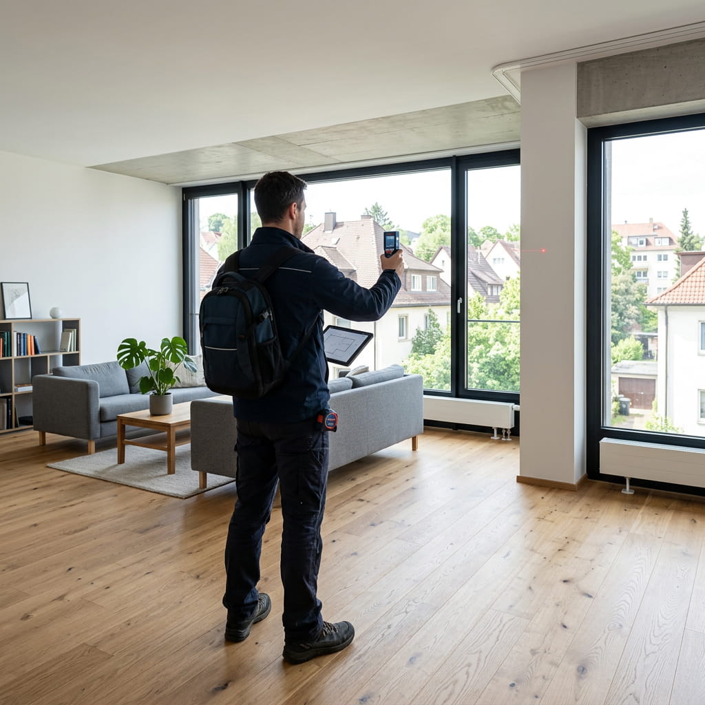 Immowertic Immobilien Ostfildern Wohnflächenaufmaß